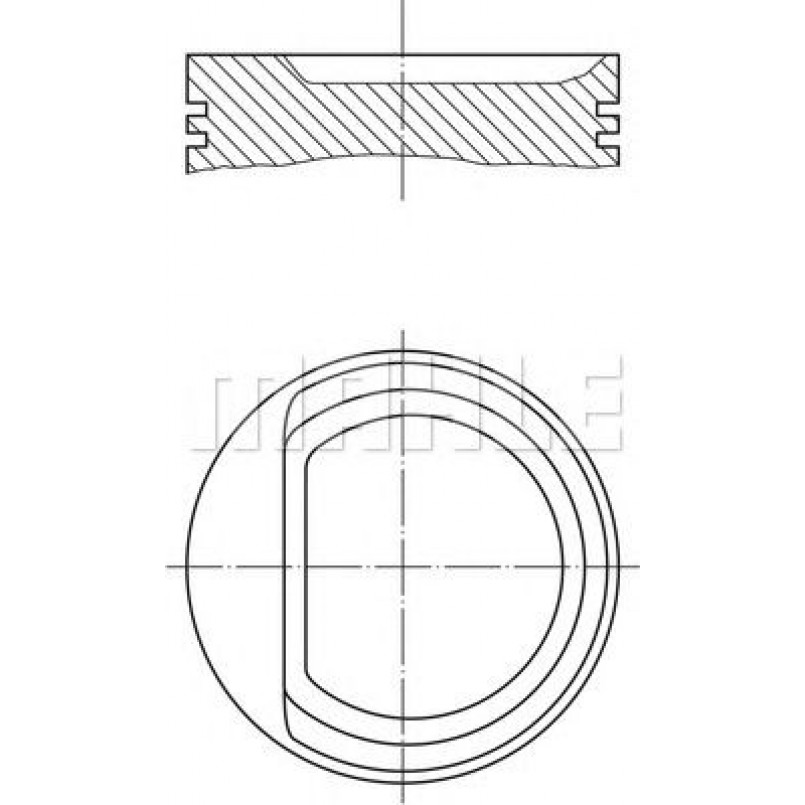 0307100  Mahle - Поршень (комплект)